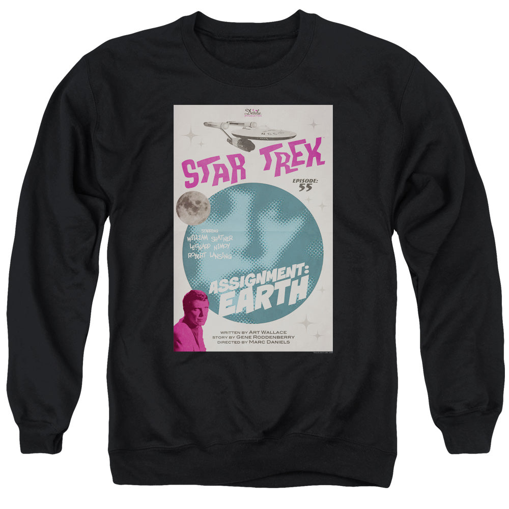 Star Trek Juan Ortiz Assignment Earth Black Crewneck Sweatshirt