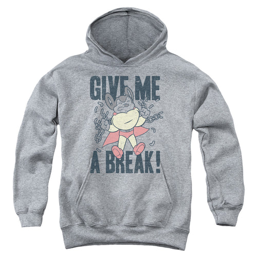 Mighty Mouse Give Me a Break Youth Hoodie