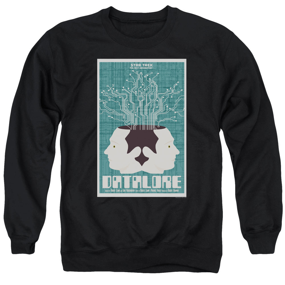 Star Trek Datalore Black Crewneck Sweatshirt