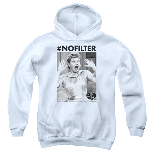 I Love Lucy No Filter Youth Hoodie