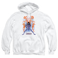 Samurai Jack Versus Evil White Pullover Hoodie