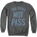Lord of the Rings You Shall Not Pass Lettering Crewneck Sweatshirt