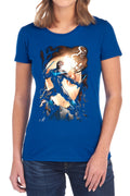 Batman Nightwing Against Owls Womens T-Shirt