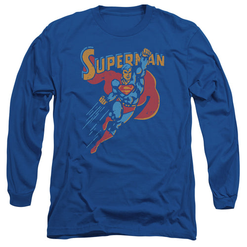 Superman Life Like Action Long Sleeve T-Shirt