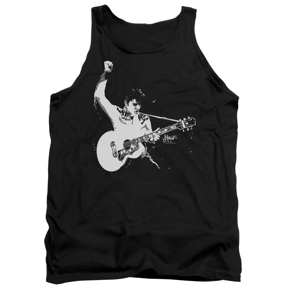Elvis Presley Black&White Guitarman Tank Top