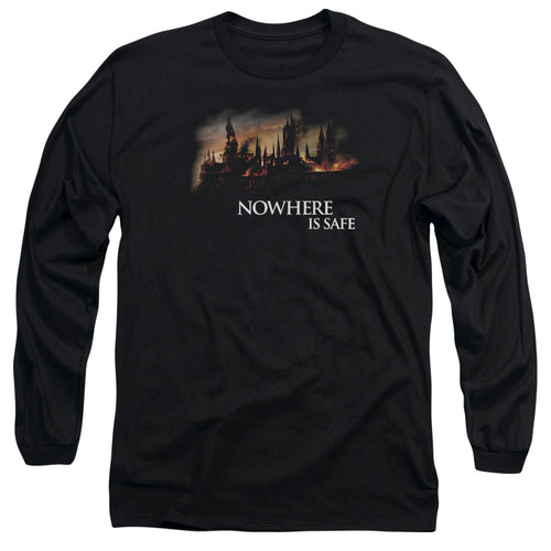 Harry Potter Burning Hogwarts Long Sleeve T-Shirt