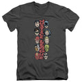 Green Lantern Stacked Justice V-Neck T-Shirt