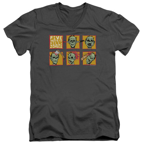 Five Ways to Kill a Zombie V-Neck T-Shirt