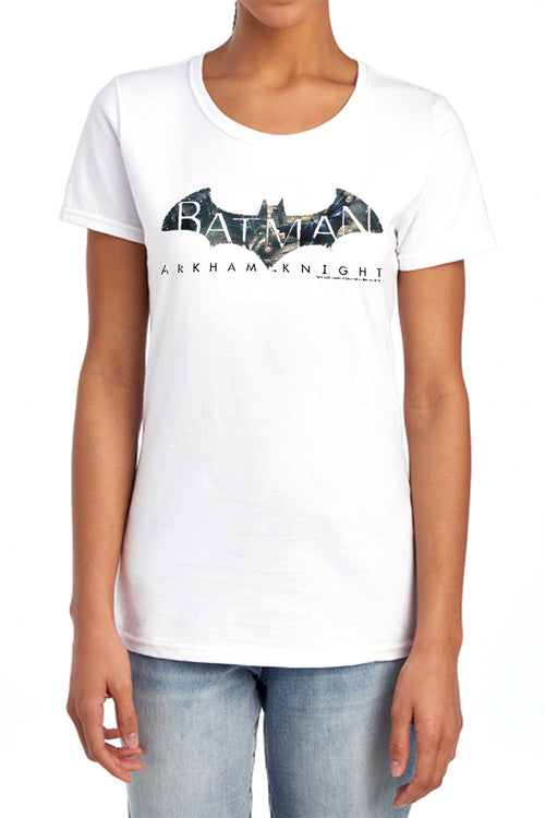 Batman Descending Logo Womens T-Shirt