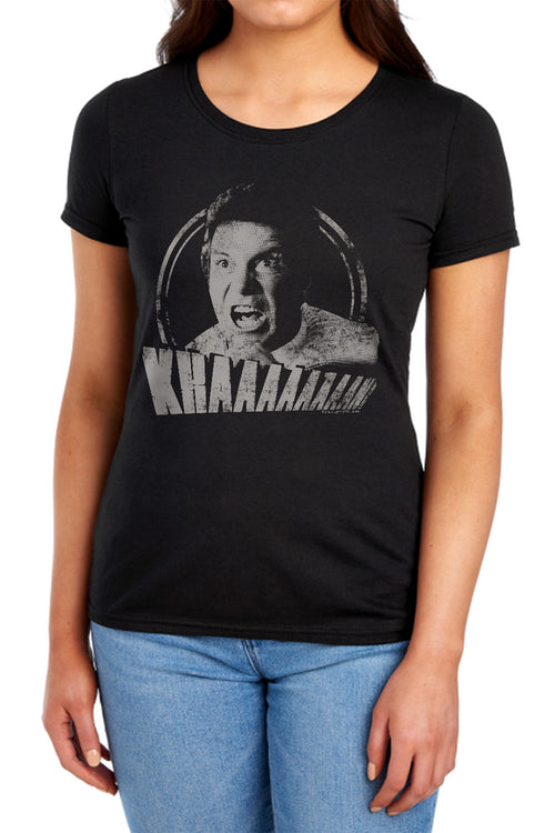 Star Trek Khan Distressed Womens T-Shirt