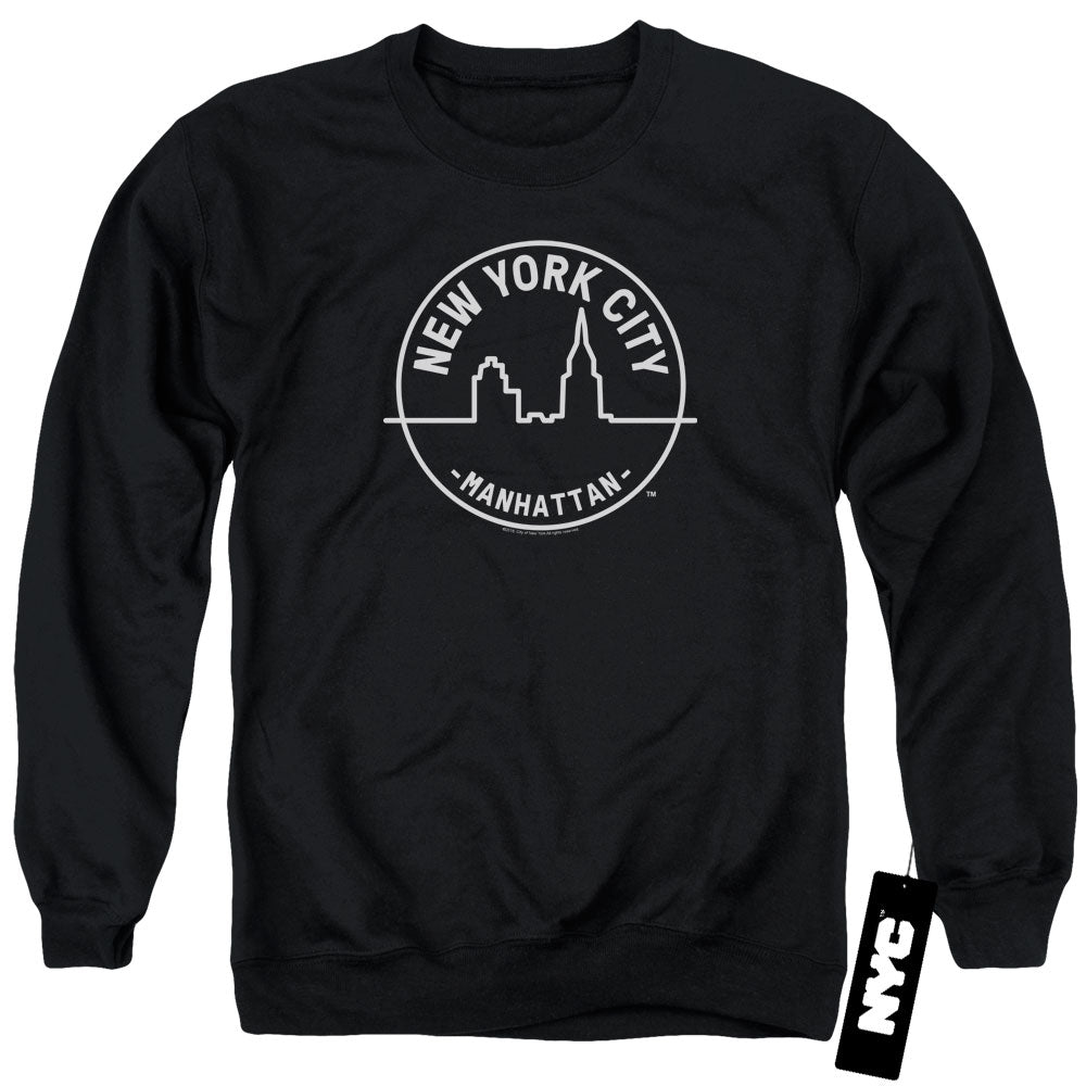 New York City Manhattan Badge Crewneck Sweatshirt