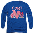Spongebob Squarepants Valentine's Love with Gary and Snellie Long Sleeve T-Shirt