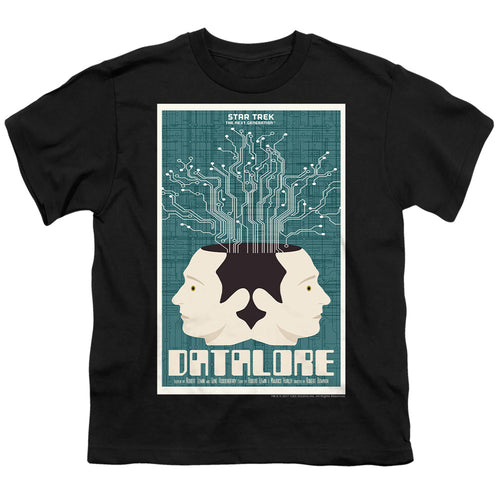 Star Trek Datalore Black Youth/Toddler T-Shirt