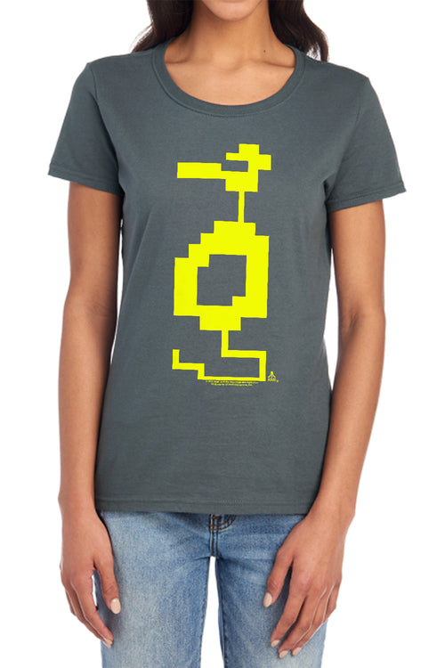 Atari Adventure Dragon Yellow Womens T-Shirt