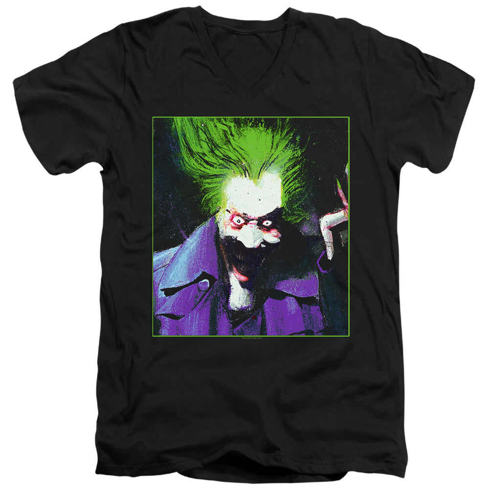 Batman Arkham Asylum Joker V-Neck T-Shirt