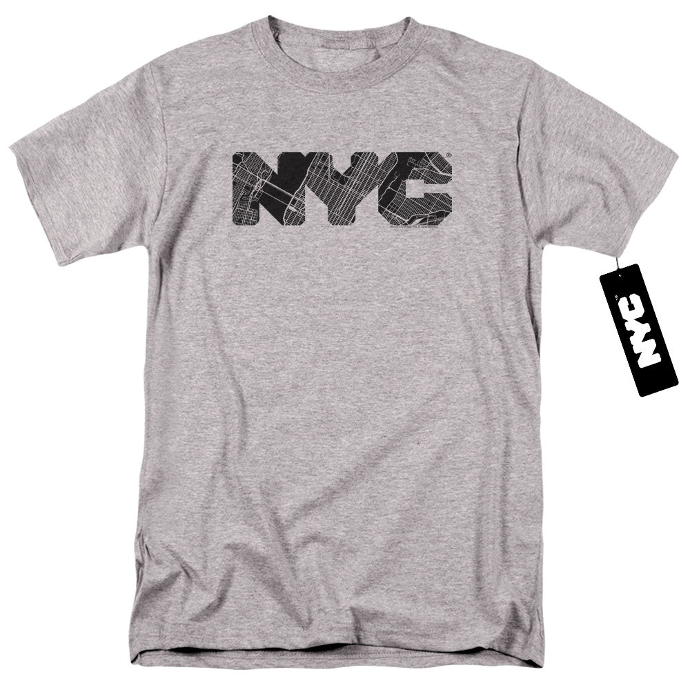 New York City Map Fill T-Shirt