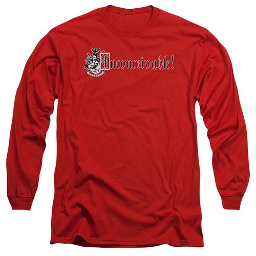 The Princess Bride Vizzini Crest Red Long Sleeve T-Shirt