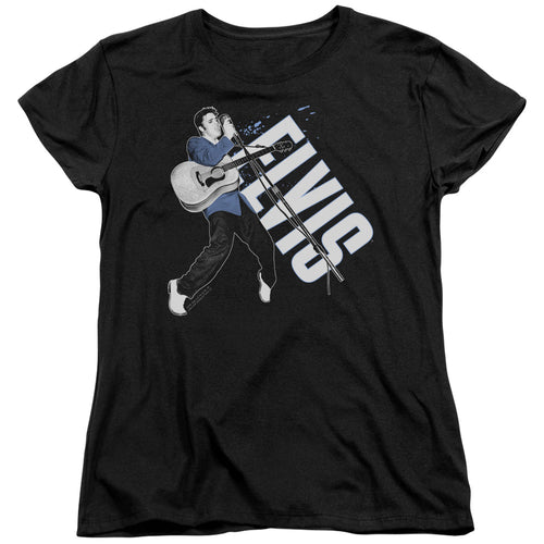Elvis Presley On His Toes Womens T-Shirt