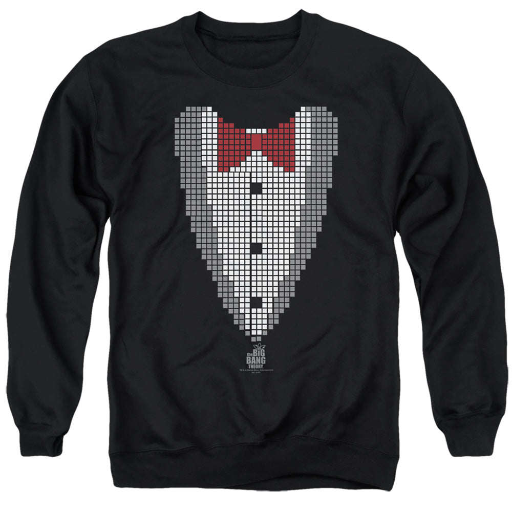 Big Bang Theory Pixelated Tux Crewneck Sweatshirt