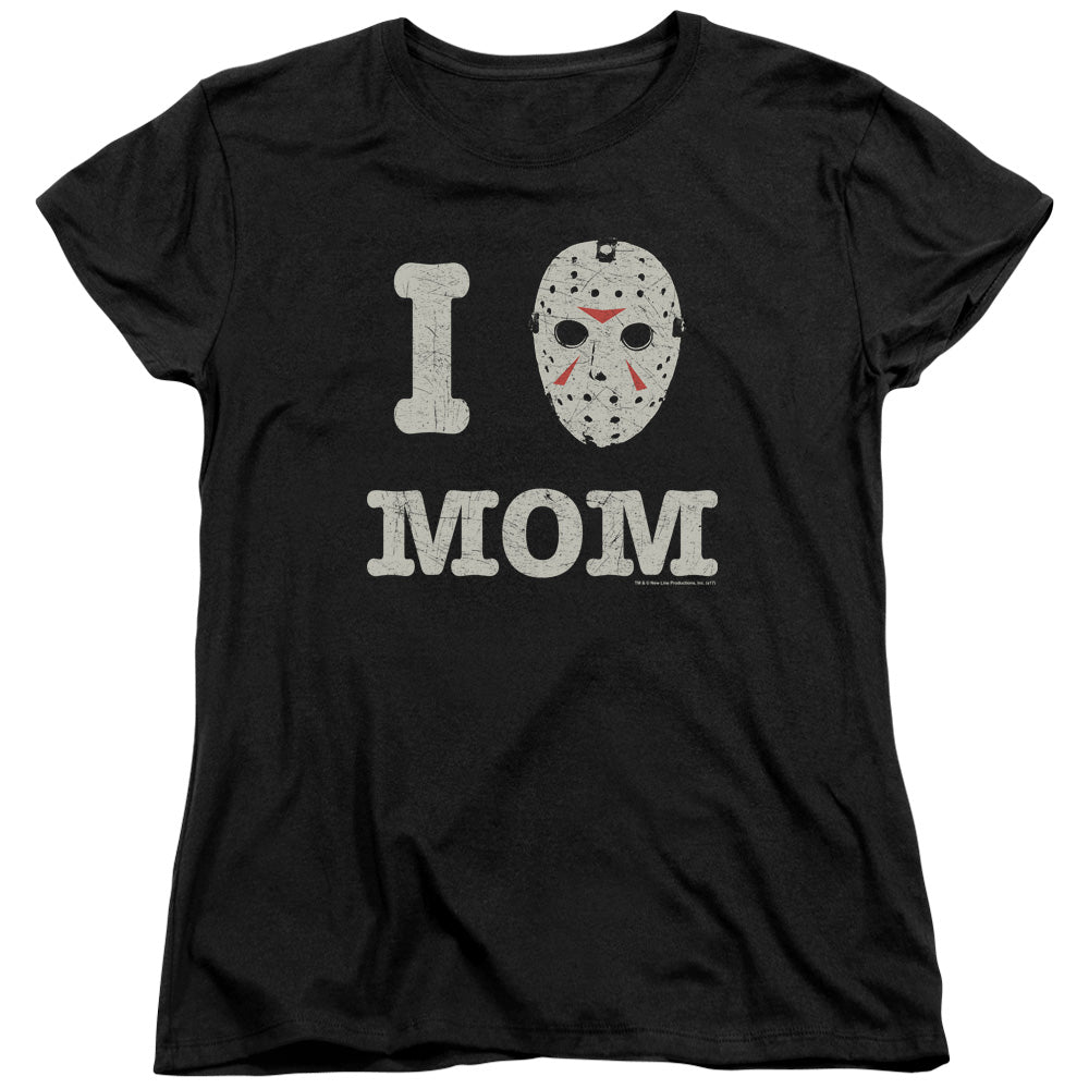 Friday the 13th Mommas Boy Womens T-Shirt