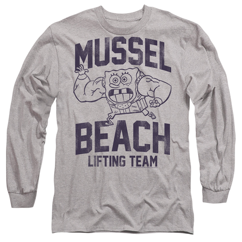 Spongebob Squarepants Mussle Beach Lifting Team Long Sleeve T-Shirt