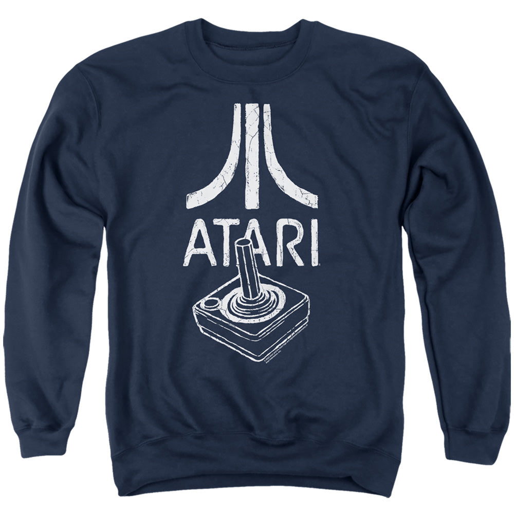 Atari Joystick Logo Navy Crewneck Sweatshirt