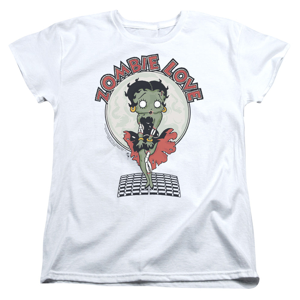 Betty Boop Breezy Zombie Love Womens T-Shirt