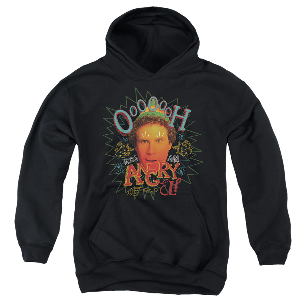 Elf Oooooh He'S An Angry Elf Youth Hoodie