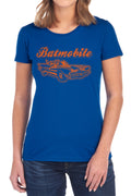 Batman Batmobile Womens T-Shirt