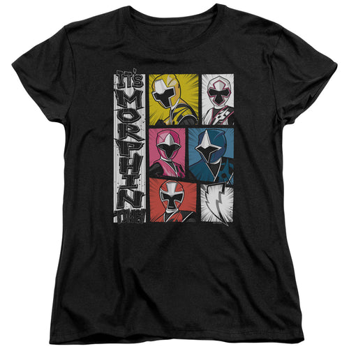 Power Rangers: Ninja Steel Its Morphin Time Womens T-Shirt