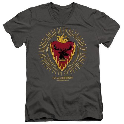 Game of Thrones Stannis Baratheon Burst Sigils V-Neck T-Shirt
