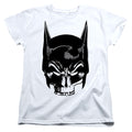 The Batman Skull on White Womens T-Shirt