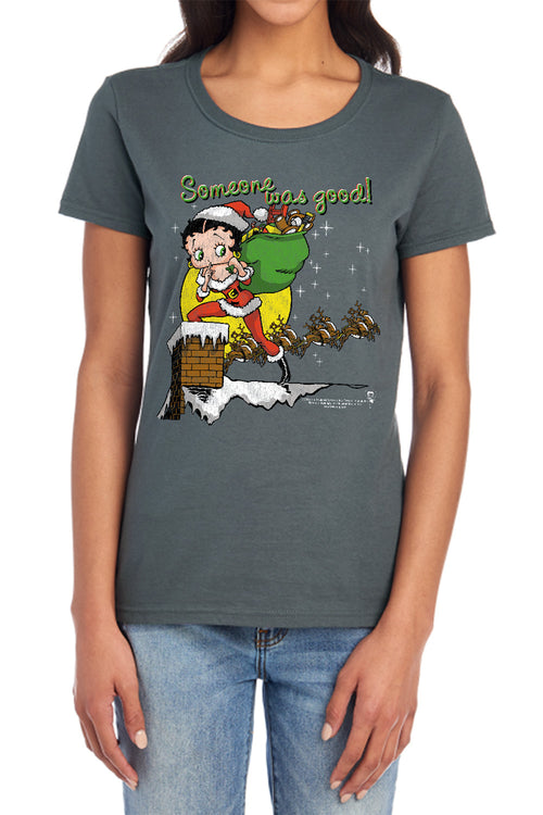Betty Boop Chimney Womens T-Shirt