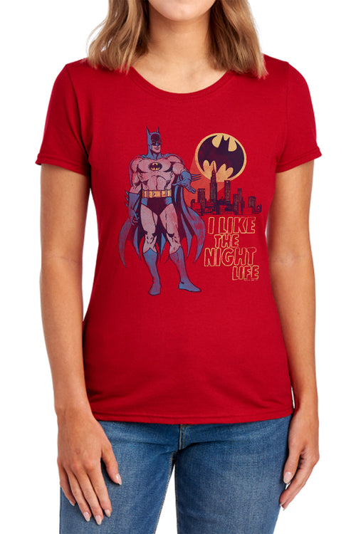 DC Comics Night Life Womens T-Shirt