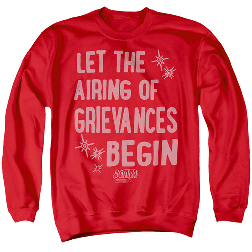 Seinfeld Airing of Grievances Crewneck Sweatshirt