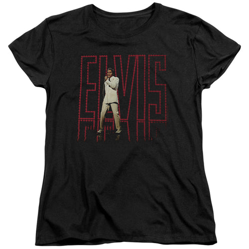 Elvis Presley Elvis 68 Album Womens T-Shirt