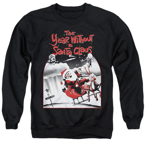 The Year Without a Santa Claus Santa Poster Crewneck Sweatshirt