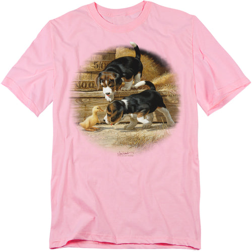 Wild Wings Getting Acquainted Beagle Puppies T-Shirt