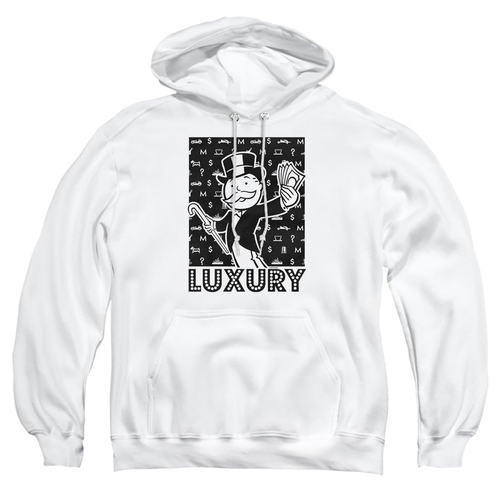 Monopoly Luxury White Pullover Hoodie