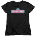 Sesame Street Pink Logo Womens T-Shirt