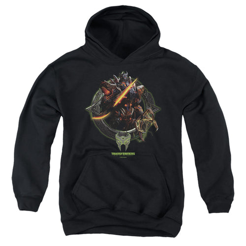 Transformers Scourge Circle Frame Youth Hoodie