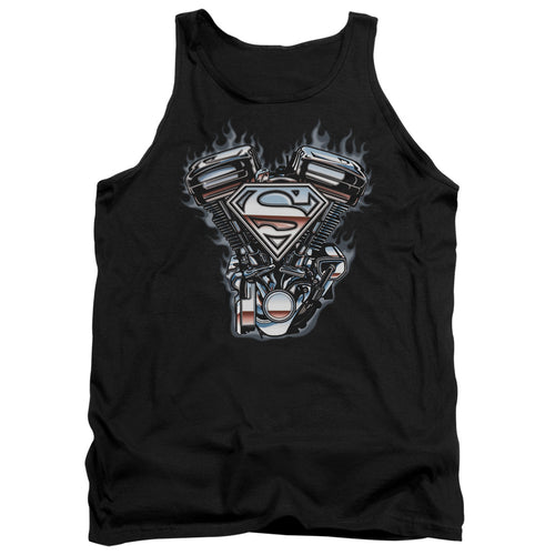 Superman V Twin Logo Tank Top