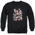 Batman Bad Gals Bw Crewneck Sweatshirt