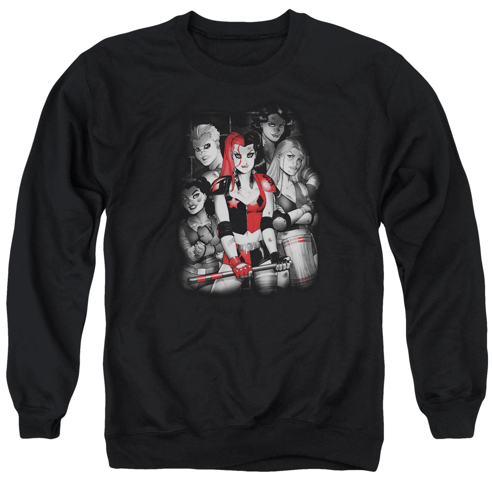 Batman Bad Gals Bw Crewneck Sweatshirt
