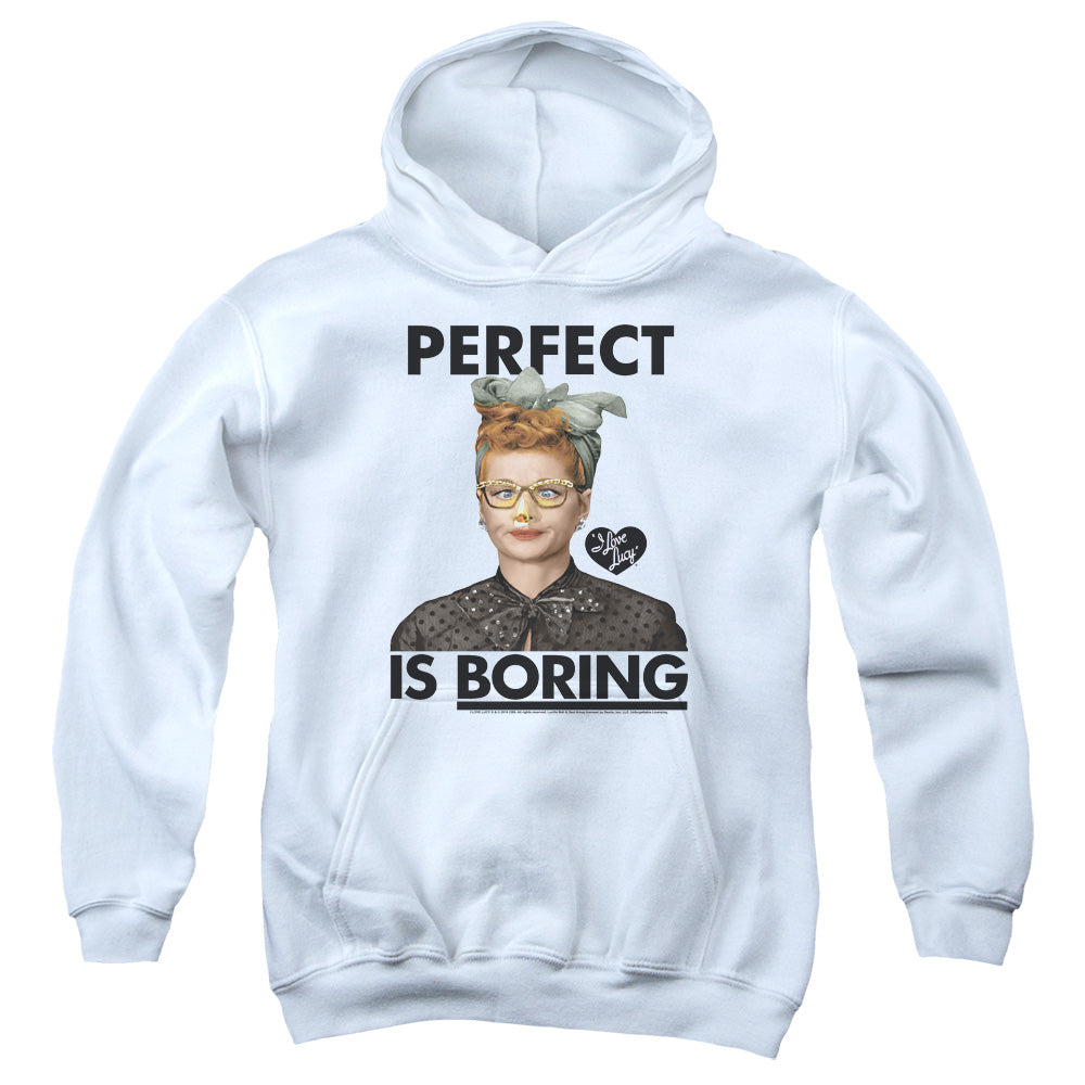 I Love Lucy Perfect Is Boring Youth Hoodie