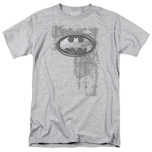 Batman Rivited Metal Logo T-Shirt