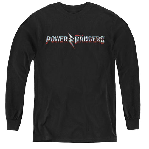 Mighty Morphin Power Rangers: The Movie Movie Logo Youth Long Sleeve T-Shirt