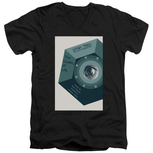 Star Trek The Quality of Life Black V-Neck T-Shirt