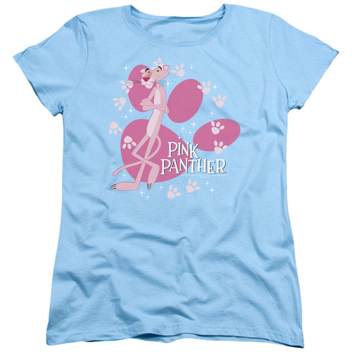 Pink Panther Walk All Over Womens T-Shirt