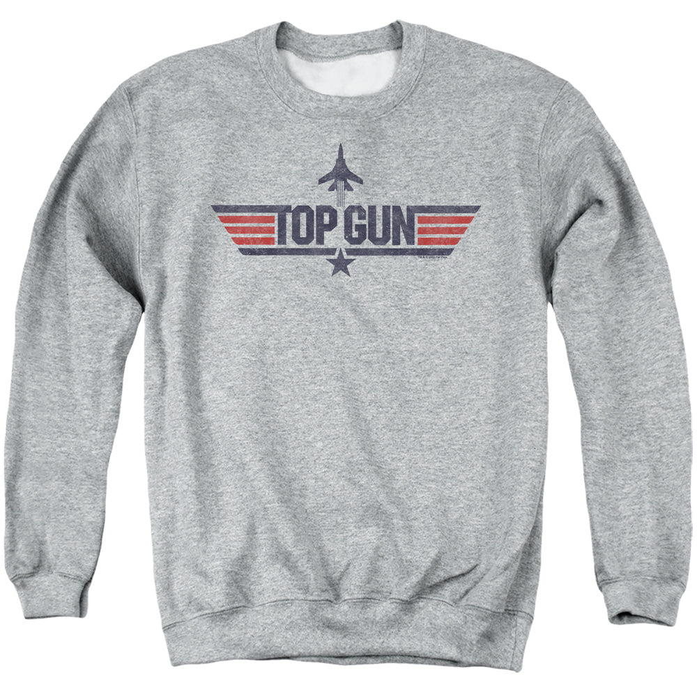 Top Gun Logo Grey Crewneck Sweatshirt
